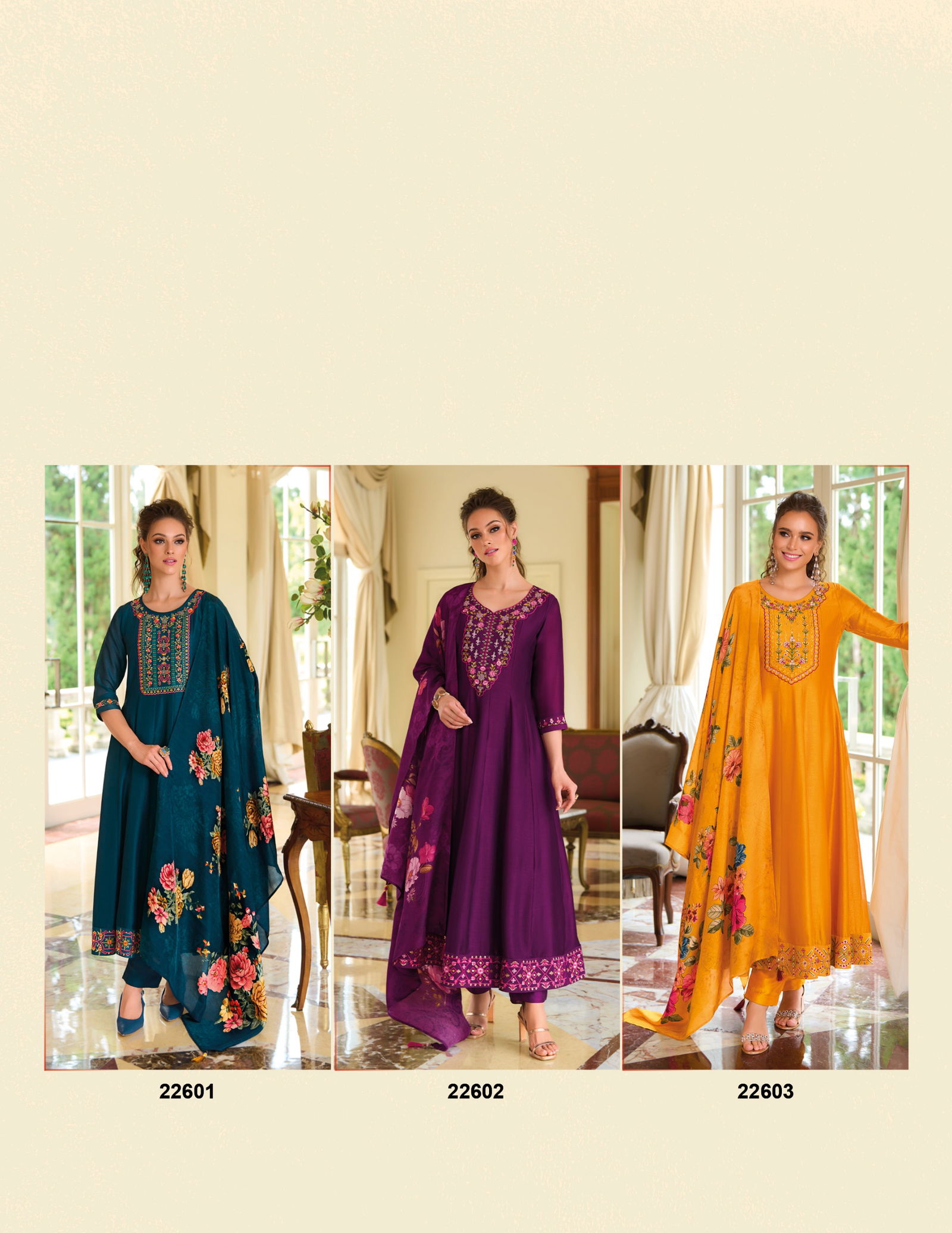 Begum Jaan By Lily And Lali Vichitra Silk Anarkali Kurti With Bottom Dupatta Wholesale Online